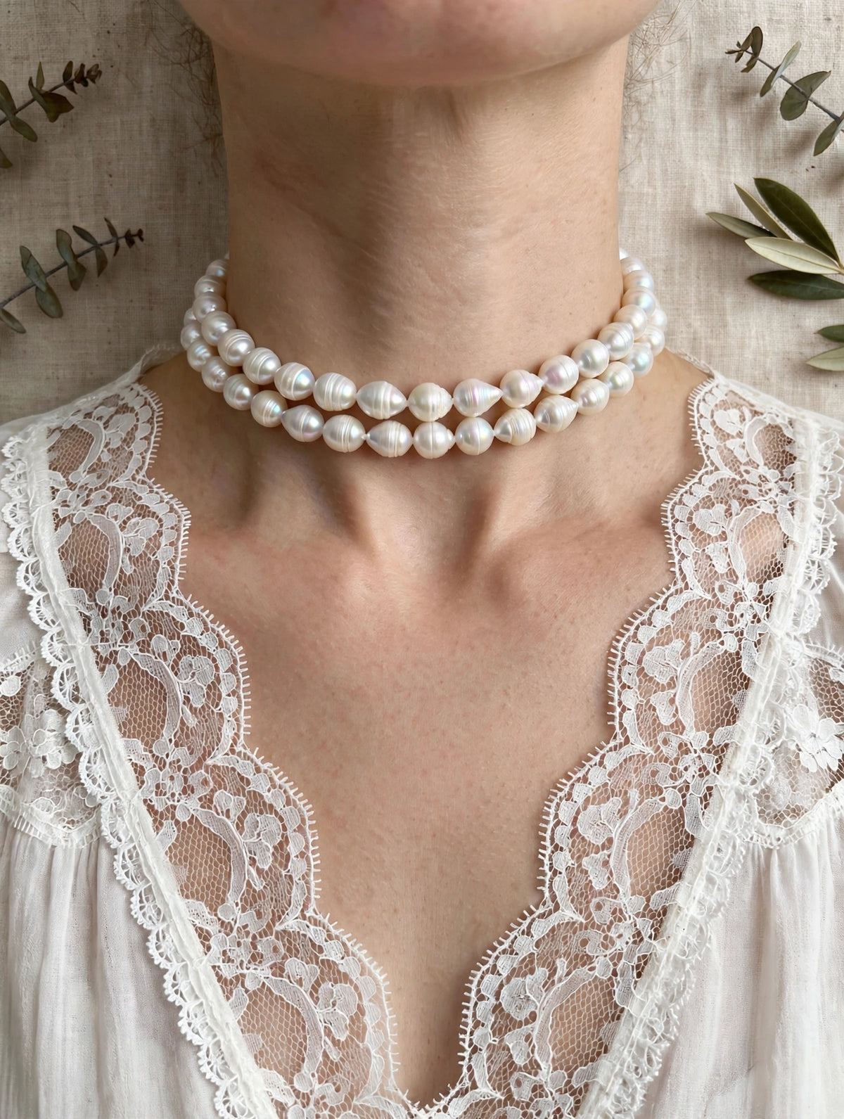 Choker doble de perlas | Choker | Verano