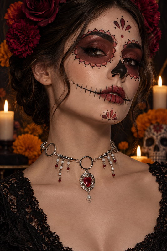 Amor Eterno | Gargantilla | Día de muertos (PIEZA UNICA)